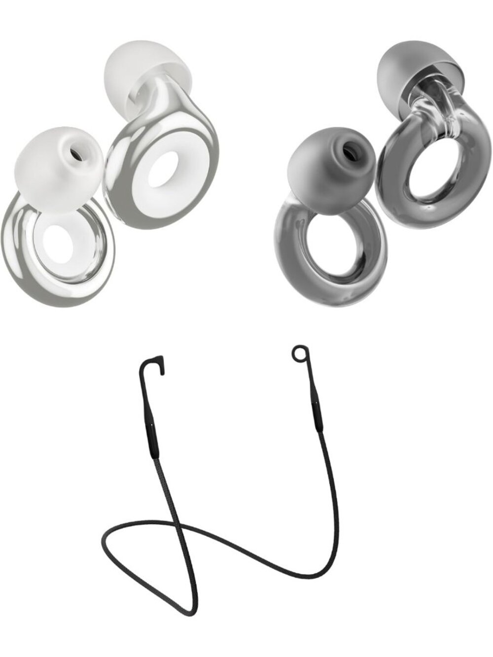 Reusable Noise-Reducing Earplugs for Focus & Events - 2-Pack, 16dB/18dB